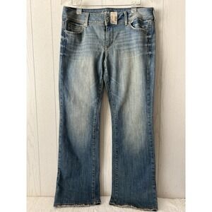 American Eagle Jeans Womens 14 Regular Slim Boot Low Rise Y2K 2009 Stretch‎ NWT